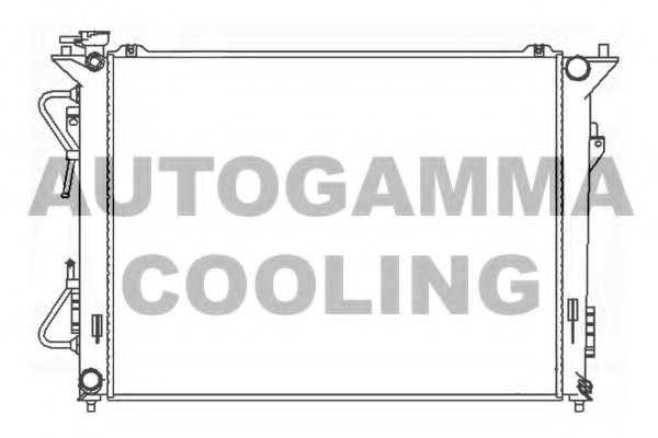 AUTOGAMMA 104844 Radiator, engine cooling